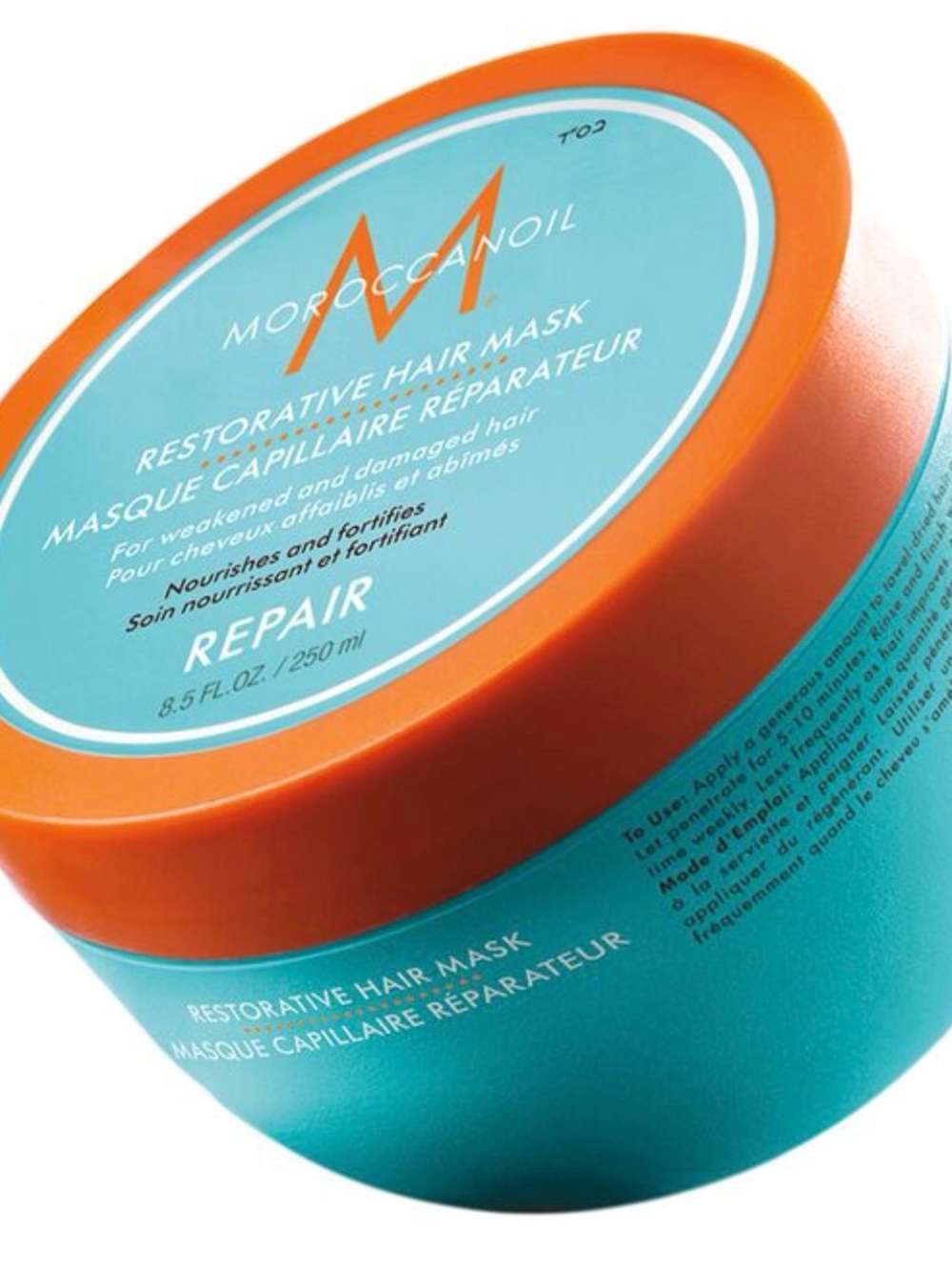 Moroccanoil‎ Repair Restorative Hair Mask - Turquoise & Orange Lid